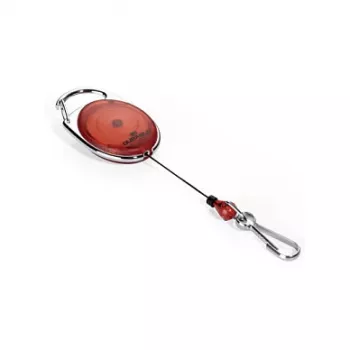 DURABLE Jojo STYLE Badge Reel with Spring Hook 832703, Red