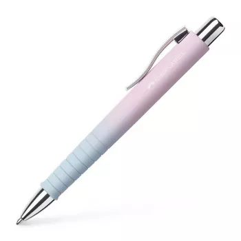 Faber-Castell Poly Ball Urban Ballpoint Pen, Blushing Sky, Blue Ink, 0.6 mm XB, Non-Slip Grip 241131