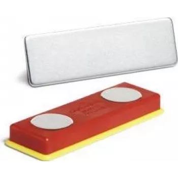 DURABLE Self-Adhesive Magnet Set, 10 Pieces, 20 x 20 mm, Flexible Magnetic Squares 891700