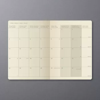 SIGEL Conceptum 2024 Pocket Calendar A6, Black, 1 Month on 2 Pages C2485