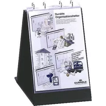 DURABLE Flipchart Sleeves A3 Landscape, Pack of 10, Transparent Anti-Glare 857719