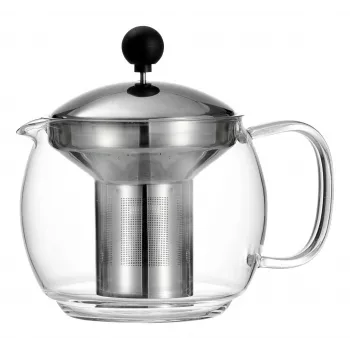 Ritzenhoff & Breker ENJOY Glass Teapot, 1.1 L, with Stainless Steel Tea Strainer 820799