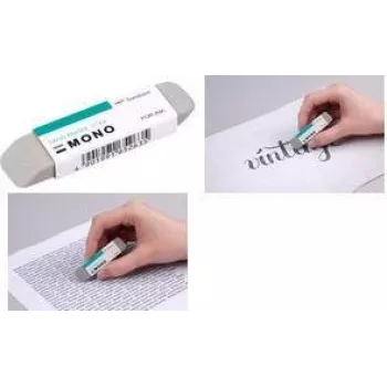 Tombow MONO Sand Eraser for Ink, Grey, Natural Rubber with Micro-Sand Particles, 1 Piece (ES-512B)