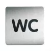 DURABLE PICTO WC Pictogram Sign 150x150 mm Self-Adhesive Acrylic 495723