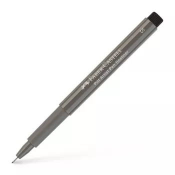 Faber-Castell PITT Artist Pen, Warm Grey IV, Pigmented India Ink, Brush Nib, High Lightfastness, 1 Pen 167073