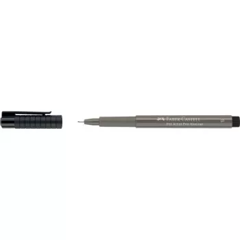 Faber-Castell PITT Artist Pen, Warm Grey IV, Pigmented India Ink, Brush Nib, High Lightfastness, 1 Pen 167073