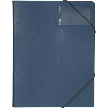 DURABLE Premium Corner File A4 Dark Blue Hard Film with Elastic Corner Straps 2320-07