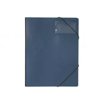 DURABLE Premium Corner File A4 Dark Blue Hard Film with Elastic Corner Straps 2320-07