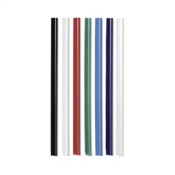 DURABLE Clamp Rails A4 6 mm, Pack of 50, Black 293101