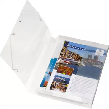 HERLITZ Document Box DIN A4, Polypropylene, Translucent, 40 mm Spine, 250 x 40 x 330 mm 1948678