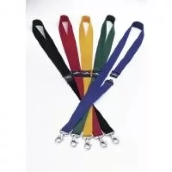 DURABLE Textile Lanyard 20 with Carabiner 813705, Green, 10 Pack