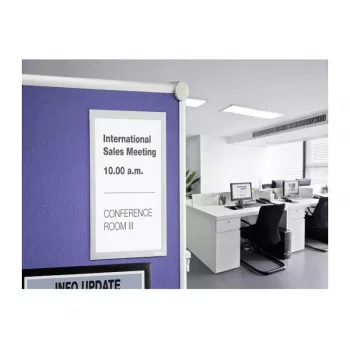 DURABLE DURAFRAME GRIP A4 Information Frame, Self-Adhesive, Black, 1 Piece 496823