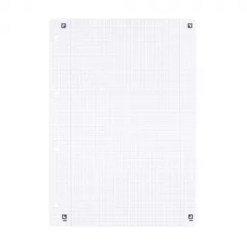 Oxford A4 Squared Refill Paper, 50 Sheets, 4-Hole Punched, Lineatur 28 400131584