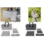 SIGEL BAB02 Desk Sharing Bag Basic L, Dark Grey, 5-Piece Set