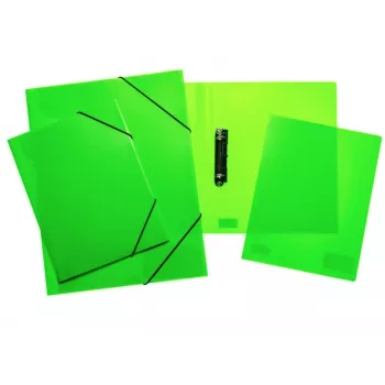 HERMA Ring Binder A4 2-Ring Neon Green Translucent 25 mm Spine 19713