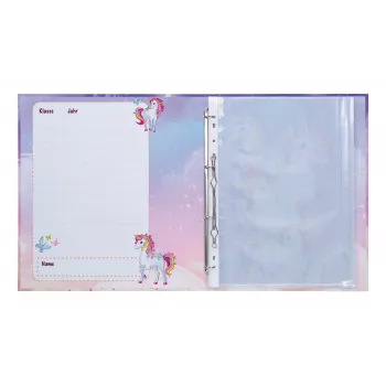 HERMA Unicorn Certificate Ring Binder A4, Sturdy Cardboard, 2 O-Rings, 25 mm, Fully Printed 20161
