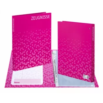 HERMA Certificate Ring Binder A4 Pink Cardboard 2 O-Rings 25 mm Spine 35 mm 20173