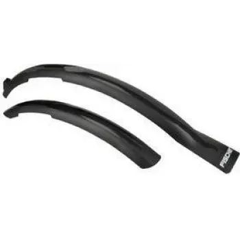 FISCHER Bicycle Mudguard Set 26-29 inch (66.04 - 73.66 cm) Durable Plastic with Side Stiffening 30763