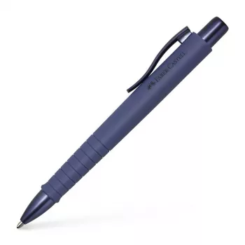 FABER-CASTELL POLY BALL URBAN Ballpoint Pen, Future Dusk, Blue Ink, 0.6 mm XB, Non-slip Grip, 1 Piece 241111