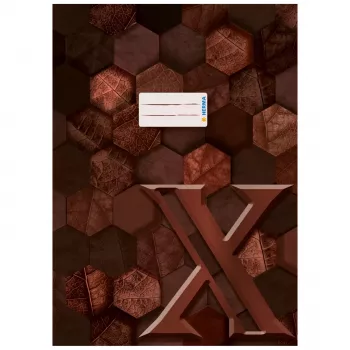 HERMA Heftschoner X, Cardboard, DIN A4, Brown, with Labeling Field, 10 Pieces (20092)