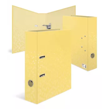 HERMA Color Standard Lever Arch File, DIN A4, Yellow, 70 mm Spine, Cardboard, 1 Piece 20114