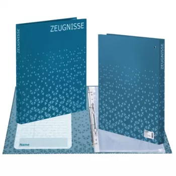HERMA Certificate Ring Binder A4 Dark Blue Cardboard 2 O-Rings 25mm Spine 35mm 1 Piece 20158
