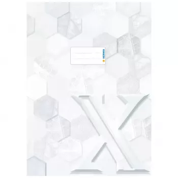 HERMA Heftschoner X Exercise Book Protector, Cardboard, DIN A4, White, Pack of 10 20080