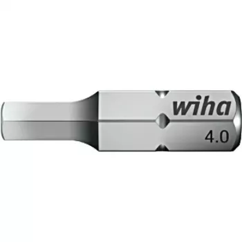 Wiha 7013Z Hex Bit 8.0 mm x 25 mm, 1/4 inch Drive, Chrome-Vanadium Steel 7013Z/SW8.0-25