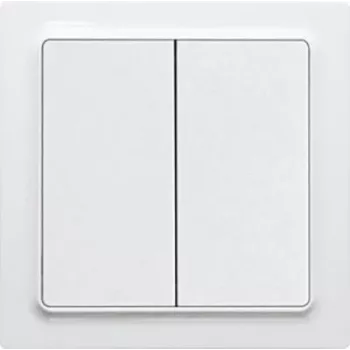 Eltako FT55EH Wireless Push-Button, 4-Channel, EnOcean, Battery-less, Pure White 30055717