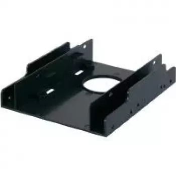 RENKFORCE HDA-252P 3.5 inch to 2x 2.5 inch HDD/SSD Mounting Frame, Metal, Black