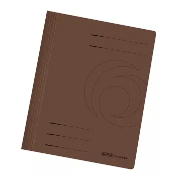 10 herlitz Fastener Folders Cardboard Brown DIN A4 10900223