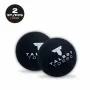 TALBOT torro Squash Ball, Black/Red, Medium, 2-Pack Blister with Red Dot 251105