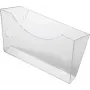HELIT H6103008 Wall Mount Bracket for Brochure Holders, Grey-Transparent