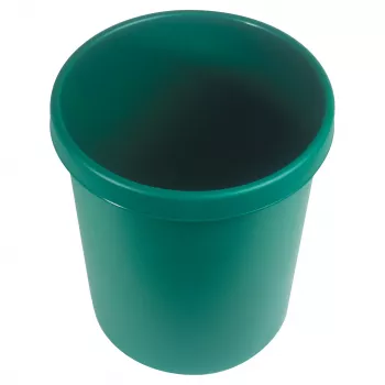 HELIT H61058-52 Round Plastic Waste Bin 18L Green