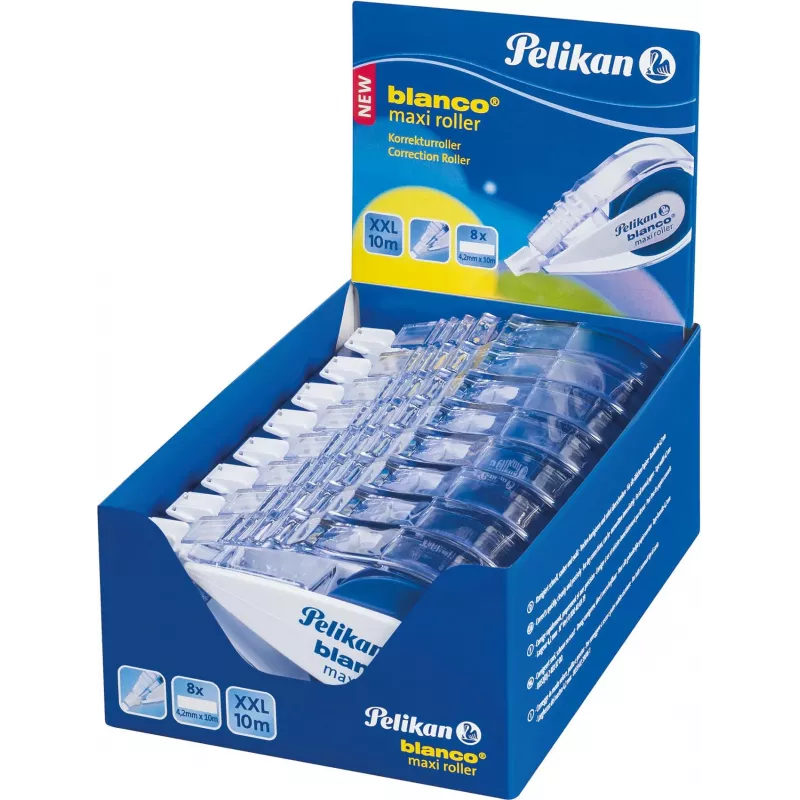 Pelikan blanco Maxi Correction Roller, 4.2 mm x 10 m, Solvent-Free, White 340315