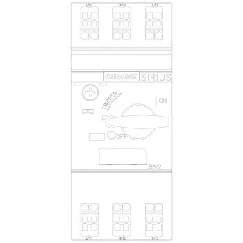 SIEMENS SIRIUS 3RV2011-4AA20 Motor Starter Protector, 11-16 A, 3-Pole, S00, Screw Terminals