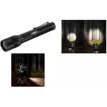 ANSMANN Adventure TA300BF LED Torch Black with Belt Clip, 300 Lumen, Focusable, IPX4 1600-0761