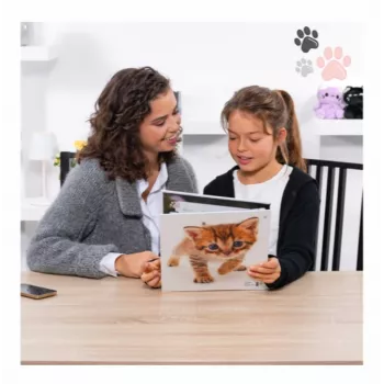 HERMA Certificate Ring Binder Cats, DIN A4, Sturdy Cardboard, Fully Printed, 2-Ring Mechanism, 30 mm Spine, 1 Piece (20174)