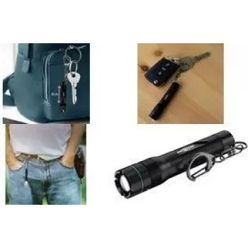 ANSMANN Adventure TA90B LED Keychain Flashlight, 90 Lumen, Black 1600-0759