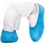 HYGOSTAR CPE Overshoe HYGOMAT Blue, 0.06 mm, One Size, for Cleanroom Entry - 1 Piece (2850H)