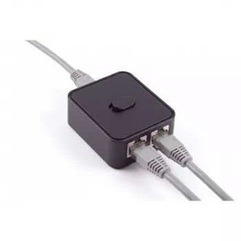 SHIVERPEAKS Manual Network Switch, 3-Port, Black BS08-01100