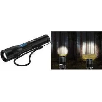 ANSMANN Adventure TA1800RF Rechargeable LED Flashlight, 1800 Lumens, USB-C, Black 1600-0763