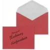 MAILmedia 30005341 envelope DL (110 x 220 mm), delivery note/invoice, red, 75 g/m², wet-adhesive