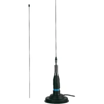 Midland Albrecht ML 145 Magnetic Base CB Mobile Antenna, 145 cm, 5/8 λ, 26-28 MHz, PL-259, 4 m RG-58 6305