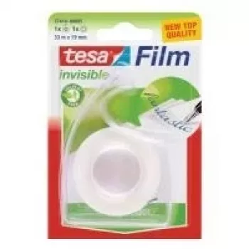 tesa Film + Hand Dispenser Set, Matte-Invisible Tape 19 mm x 33 m, PP Film, Writable (57414-00005-03)