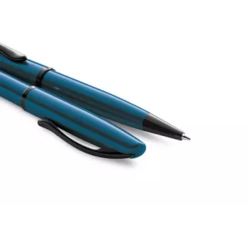 Pelikan Jazz Noble Elegance Ballpoint Pen, Aquamarine Metal, Twist Mechanism 300010131