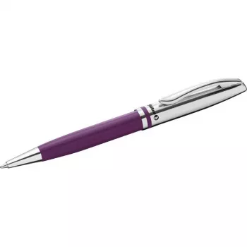 Pelikan Jazz Classic Ballpoint Pen, Violet Metal, Twist Mechanism, Blue Ink, Medium 300013899