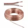 Wentronic Goobay Speaker Cable Transparent CU, 10 m Roll, 2 x 2.5 mm² 15130
