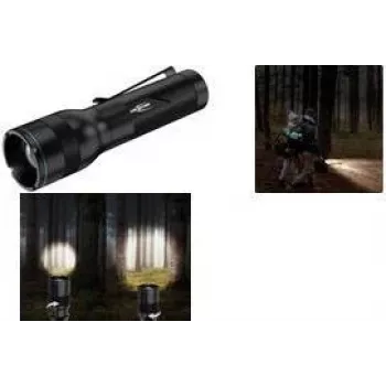 ANSMANN Adventure TA500BF LED Flashlight, Black with Belt Clip, 470 Lumen, Focusable, IPX4 1600-0762