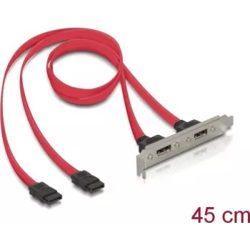 Delock Slot Bracket Internal 2x SATA to 2x eSATA External (65116)